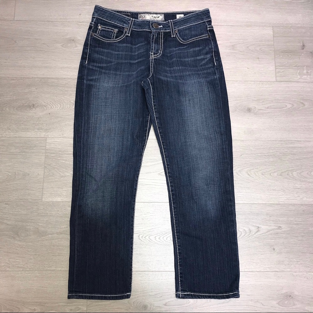 BKE Taylor Cropped Thick Stitch Jeans 26